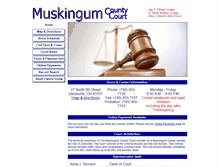 Tablet Screenshot of muskingumcountycourt.org
